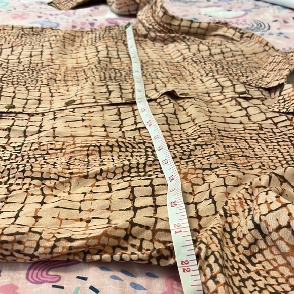 Viktoria Dahlberg Snakeskin Print Button Down Blouse - Picture 11 of 13